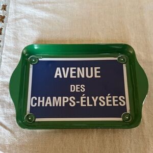 Charming Green Avenue des Champs-Élysées Tray